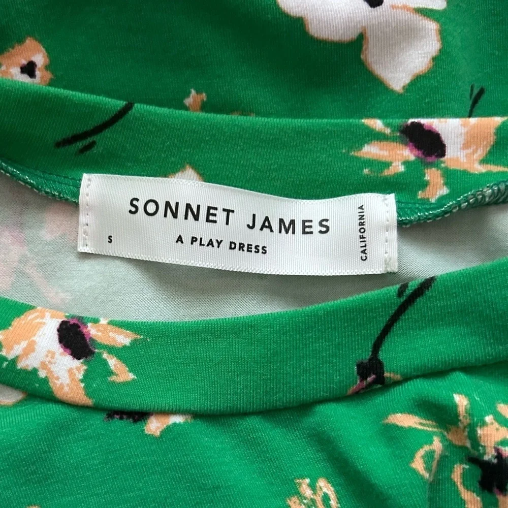 Sonnet James Georgia Play Dress in Green Floral Sz S - Picture 12 of 13